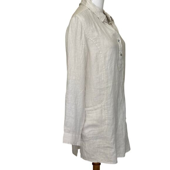 Jones New York linen tunic/dress, medium, coastal, casual, lagenlook, minimalist - Picture 2 of 6